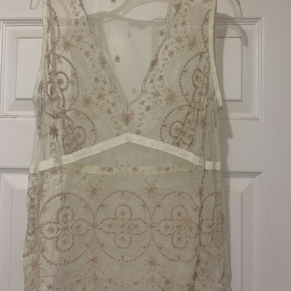 SOLD on Mercari Karen Kane Lace top. Size L. - Picture 7 of 14